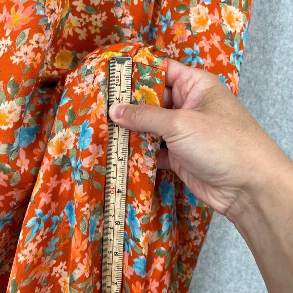 Roller Rabbit Floral Jumpsuit in Orange and Blue - Picture 9 of 14